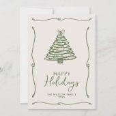 Cartes Pour Fêtes Annuelles Écran vert Noël 3 Photo à main (Devant)