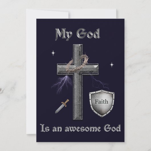 Cartes Pour Fêtes Annuelles Écriture biblique (Devant)