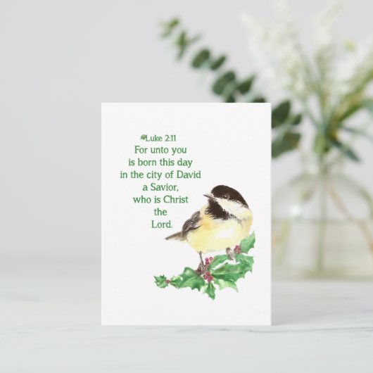 Cartes Pour Fêtes Annuelles Écriture chrétienne de Noël Sticker Écriture (Debout devant)