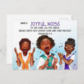 Cartes Pour Fêtes Annuelles Écriture de chanteurs afro-américains (Devant / Derrière)