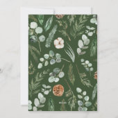 Cartes Pour Fêtes Annuelles Écriture de feuille minimale moderne Noël (Dos)