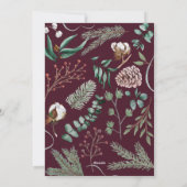 Cartes Pour Fêtes Annuelles Écriture élégante Moderne Photo Eucalyptus Traditi (Dos)