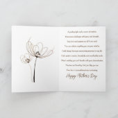 Cartes Pour Fêtes Annuelles Écriture florale tan coutume Fête des Mères (Intérieur)