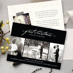 Cartes Pour Fêtes Annuelles Écriture manuscrite vintage Premier Mariage photo