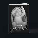 Cartes Pour Fêtes Annuelles Écriture manuscrite vintage Script photo du premie<br><div class="desc">Conçu par fat*fa*tin. Facile à customiser avec votre propre texte,  photo ou image. Pour des demandes personnalisées,  veuillez contacter fat*fa*tin directement. Des frais personnalisés s'appliquent. www.zazzle.com/fat_fa_tin www.zazzle.com/color_therapy www.zazzle.com/fatfatin_blue_knot www.zazzle.com/fatfatin_red_knot www.zazzle.com/fatfatin_mini_me www.zazzle.com/fatfatin_box www.zazzle.com/fatfatin_design www.zazzle.com/fatfatin_ink</div>