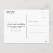 Cartes Pour Fêtes Annuelles écriture mariage moderne (Dos)