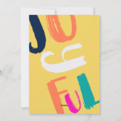 Cartes Pour Fêtes Annuelles Écriture moderne audacieuse 2 photos arch Joyful N (Dos)