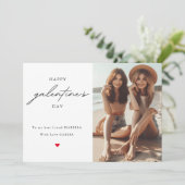 Cartes Pour Fêtes Annuelles écriture moderne | Photo de la Saint-Galentin (Debout devant)