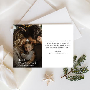 Cartes Pour Fêtes Annuelles Écriture propre Feliz Navidad Christmas Photo