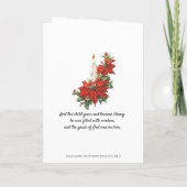 Cartes Pour Fêtes Annuelles Écriture religieuse Noël Bébé Jésus Nativité (Dos)