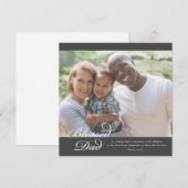 Cartes Pour Fêtes Annuelles Écriture sainte pour papa béni (Devant / Derrière)