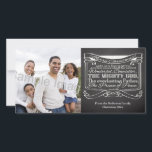 Cartes Pour Fêtes Annuelles Écriture sur tableau noir pour Noël<br><div class="desc">Personnalisez cet article de verset biblique de Noël avec le passage des Écritures d'Isaïe 9:6... car un enfant nous est né, un fils nous est donné: et son nom sera appelé Merveilleux, Conseiller, LE DIEU TOUT-PUISSANT, Le Père éternel, Le Prince de la Paix. ~Isaïe 9:6 Un tableau noir gris foncé...</div>