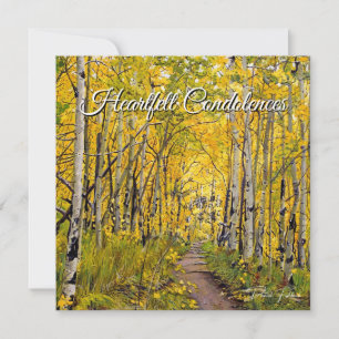 Cartes Pour Fêtes Annuelles Écrue jaune orange vert arbre d'automne