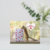 Cartes Pour Fêtes Annuelles Écureuil de la Saint-Valentin (Debout devant)