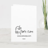 Cartes Pour Fêtes Annuelles Écureuil de Noël (Dos)