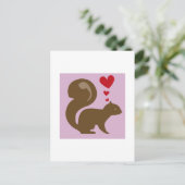Cartes Pour Fêtes Annuelles Écureuil Saint-Valentin (Debout devant)