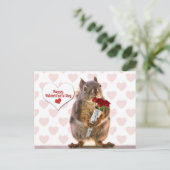 Cartes Pour Fêtes Annuelles Écureuil Valentine (Debout devant)