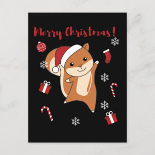 Cartes Pour Fêtes Annuelles Écureuils Noël Animaux d'hiver