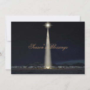 Cartes Pour Fêtes Annuelles Écurie abstraite et étoile de nativité de Noël