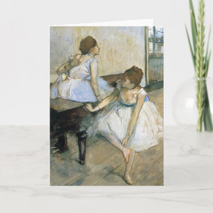 Cartes Pour Fêtes Annuelles Edgar Degas - repos de danseurs
