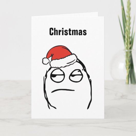 Cartes Pour Fêtes Annuelles EDITABLE fait sur commande détaché de Memes Troll (Devant)