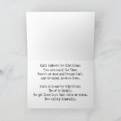 Cartes Pour Fêtes Annuelles Édition à l'envers de Noël de chat dodu de smoking (Intérieur)