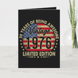 Cartes Pour Fêtes Annuelles Édition limitée Vintage 1976 50 ans