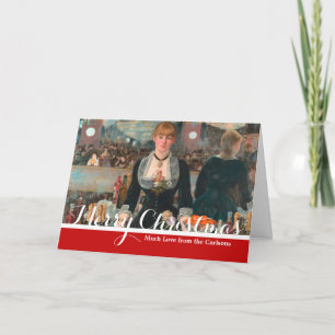 Cartes Pour Fêtes Annuelles Édouard Manet Un bar aux Folies-Bergère