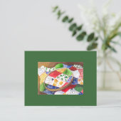 Cartes Pour Fêtes Annuelles Édredon de Noël (Debout devant)