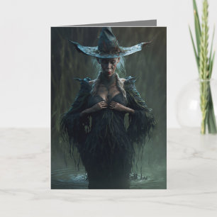 Cartes Pour Fêtes Annuelles Eerie Witch