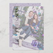 Cartes Pour Fêtes Annuelles Effet Transparence Famille Photo Joyeux Noël (Devant / Derrière)