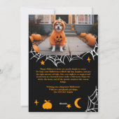 Cartes Pour Fêtes Annuelles Éffrayant Halloween Spider web Trick ou traiter 2  (Dos)