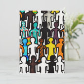 Cartes Pour Fêtes Annuelles Égalité raciale (Debout devant)