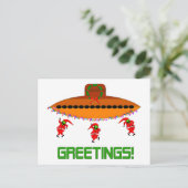 Cartes Pour Fêtes Annuelles Église alien (Debout devant)