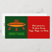 Cartes Pour Fêtes Annuelles Église alien (Devant / Derrière)