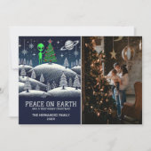 Cartes Pour Fêtes Annuelles Église alien (Devant)