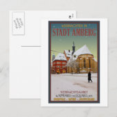 Cartes Pour Fêtes Annuelles Église Amberg Weihnachten (Devant / Derrière)