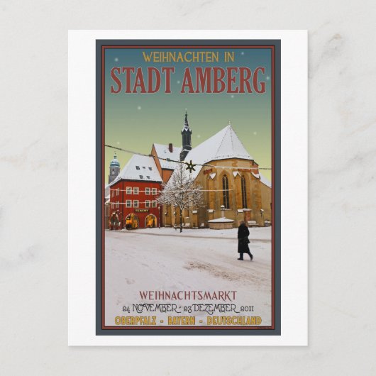 Cartes Pour Fêtes Annuelles Église Amberg Weihnachten (Devant)