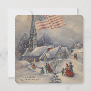 Cartes Pour Fêtes Annuelles Église américaine de Noël