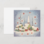 Cartes Pour Fêtes Annuelles Église de Noël (Devant / Derrière)