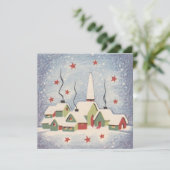 Cartes Pour Fêtes Annuelles Église de Noël (Debout devant)