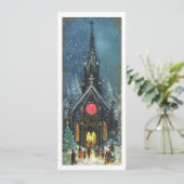 Cartes Pour Fêtes Annuelles Église de Noël (Debout devant)