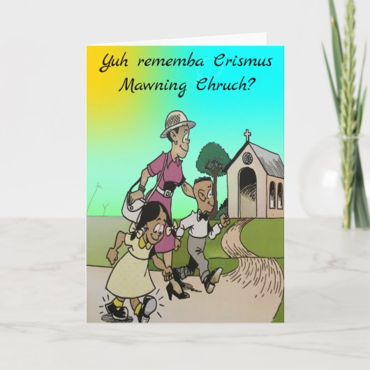 Cartes Pour Fêtes Annuelles Église de Noël (Devant)