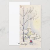 Cartes Pour Fêtes Annuelles Église de Noël (Devant / Derrière)