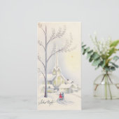 Cartes Pour Fêtes Annuelles Église de Noël (Debout devant)