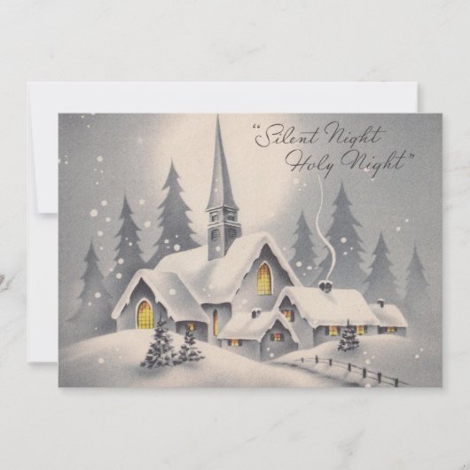 Cartes Pour Fêtes Annuelles Église de Noël (Devant)