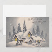 Cartes Pour Fêtes Annuelles Église de Noël (Devant / Derrière)