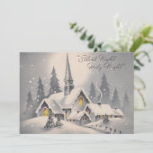 Cartes Pour Fêtes Annuelles Église de Noël (Debout devant)