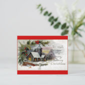 Cartes Pour Fêtes Annuelles Église de Noël (Debout devant)