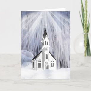 Cartes Pour Fêtes Annuelles Église de Noël